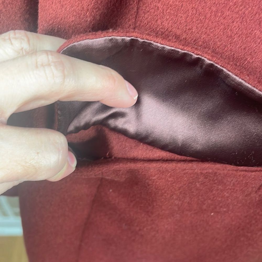 L.L. Bean Terracotta Rust Brown Wool Cashmere 3 Button Blazer sz 18R - Picture 6 of 12